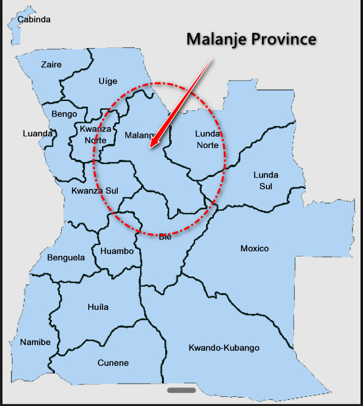 Malanje Province location