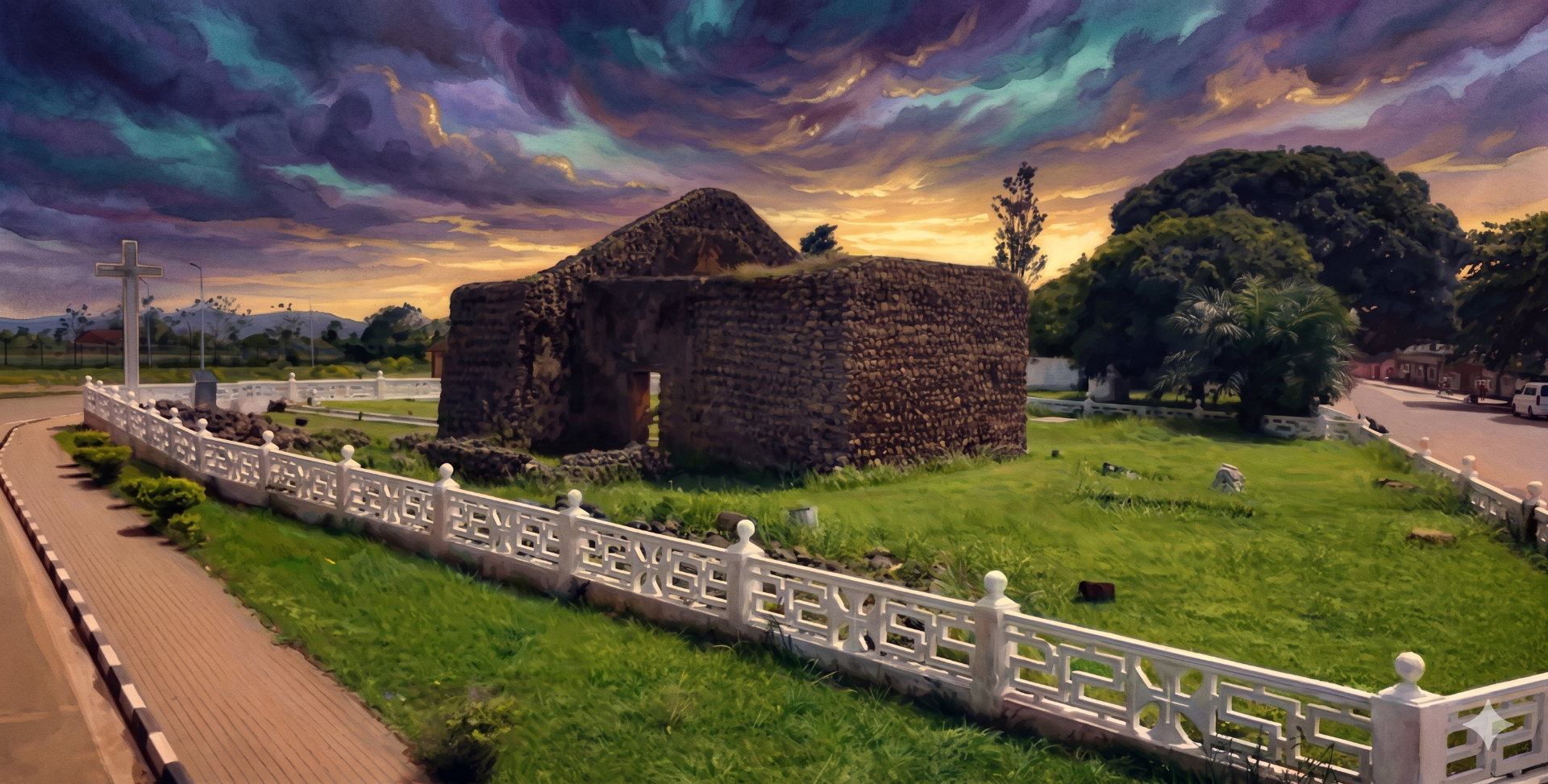  KULUMBIMBI — Mbanza Congo Kingdom monument - Illustration