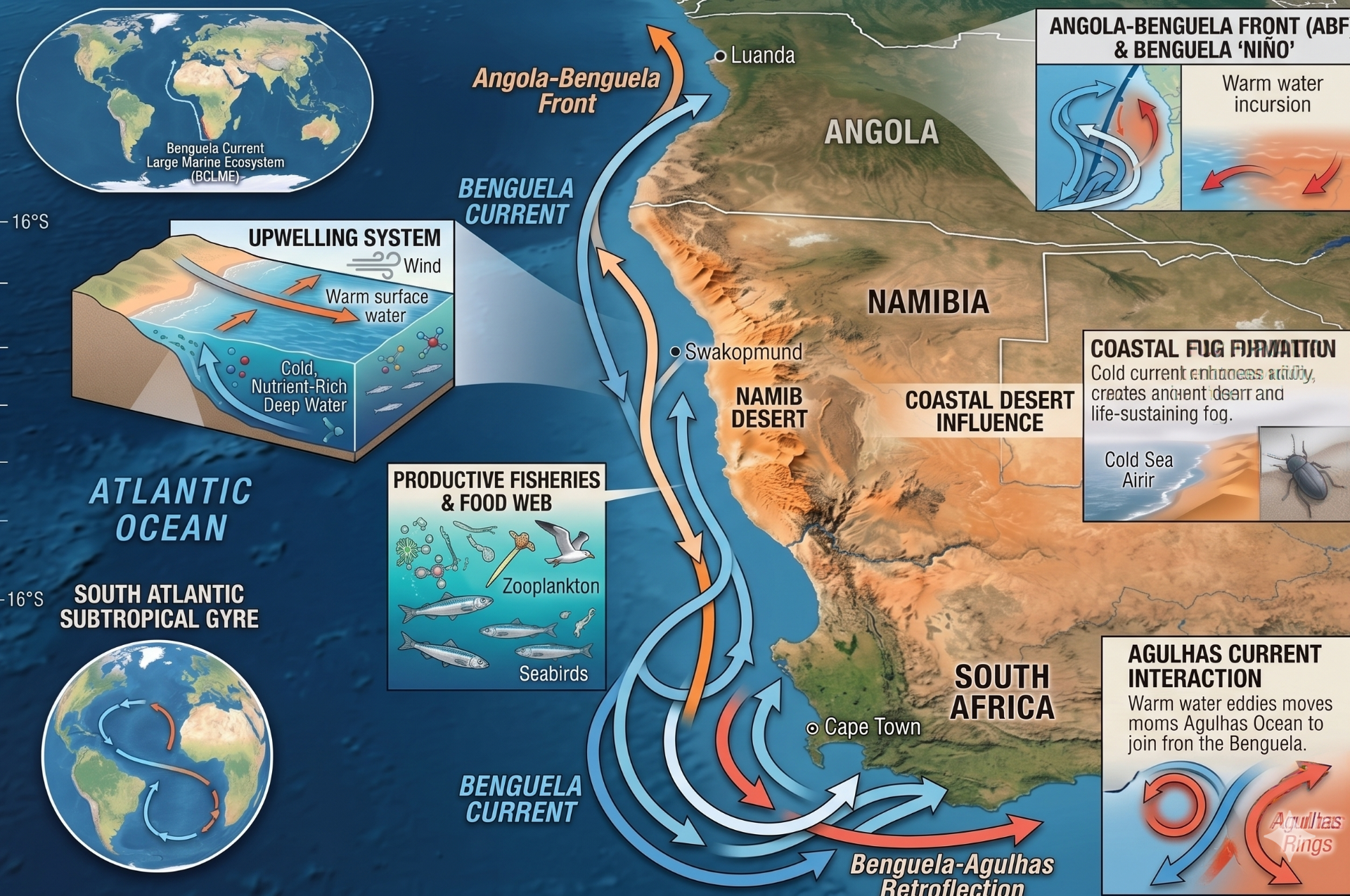Benguela current illustration