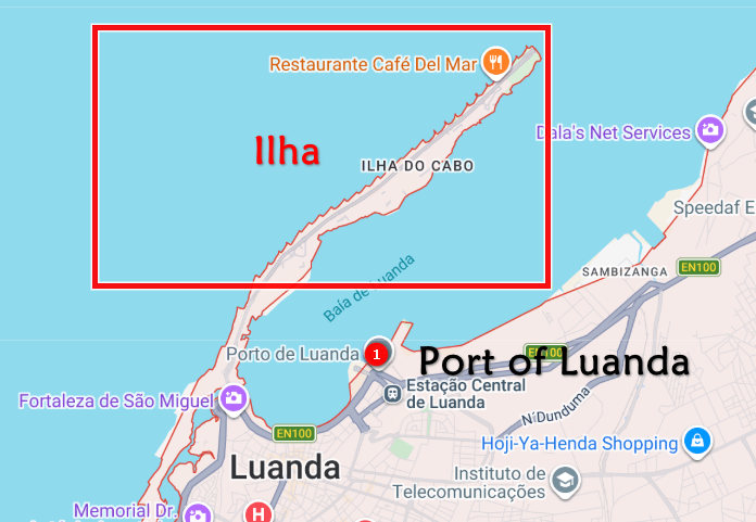 Ilha de Luanda  - location